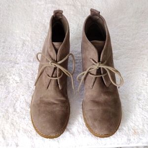 G.H. Bass suede wedge ankle boots